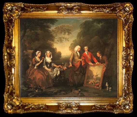 framed  William Hogarth The Fountaine Family, ta009-2